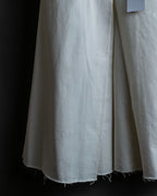 "MAISON MARGIELA" 21SS Washed raw cut flared cropped denim pants