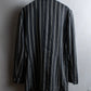 "Vintage multi stripe collarless jacket"