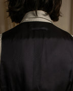 "JEAN PAUL GAULTIER" 90's Geometric lace design tailored vest