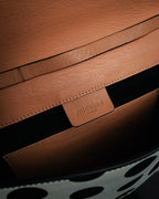 “michino PARIS” 2010’s Graphic pattern salut shoulder bag