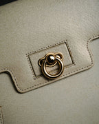 “VALENTINO GARAVANI” 90’s structured top handle leather bag