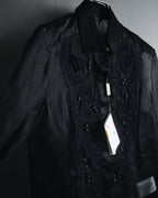 "LOEWE" 2014AW Sheer embroidered shirt