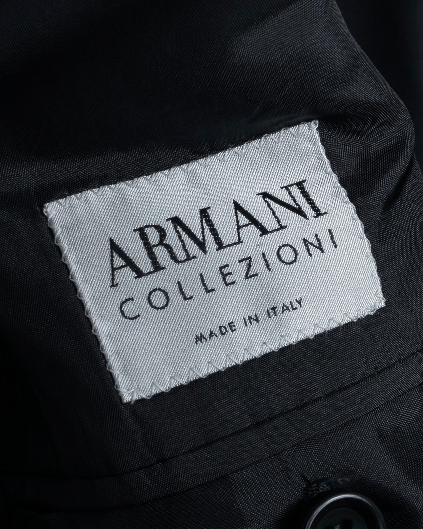 "ARMANI COLLEZIONI" Notched drape classically tailored jacket