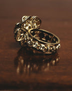 -SPDCIAL- “CHANEL” 99AW Repeated logo oval medallion ring