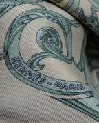 "HERMES" Petit Carre 45 LES TUILERIES silk scarf