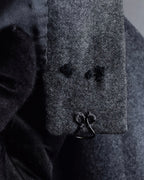 "CHANEL" 90's Gold button design straight line skirt