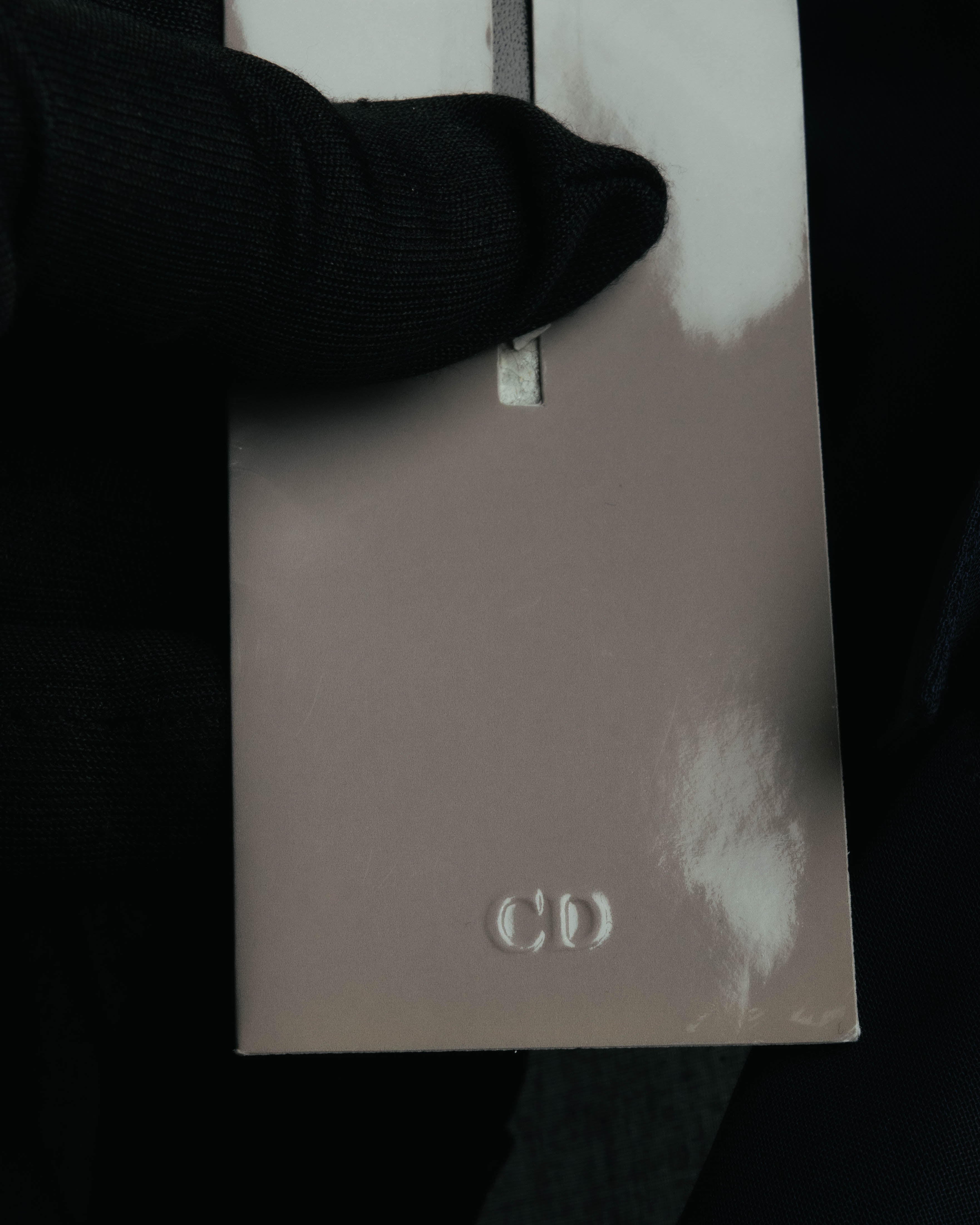 “Dior Homme” 00’s Sheer cotton concealed placket shirt