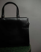 "Salvatore Ferragamo" Gancini motif both sides design leather hand bag