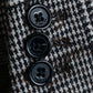 "RAF SIMONS" 20-21AW Glen check pattern tailored shape coat