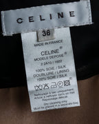 "CELINE" See-through layered design shirt & skirt set up