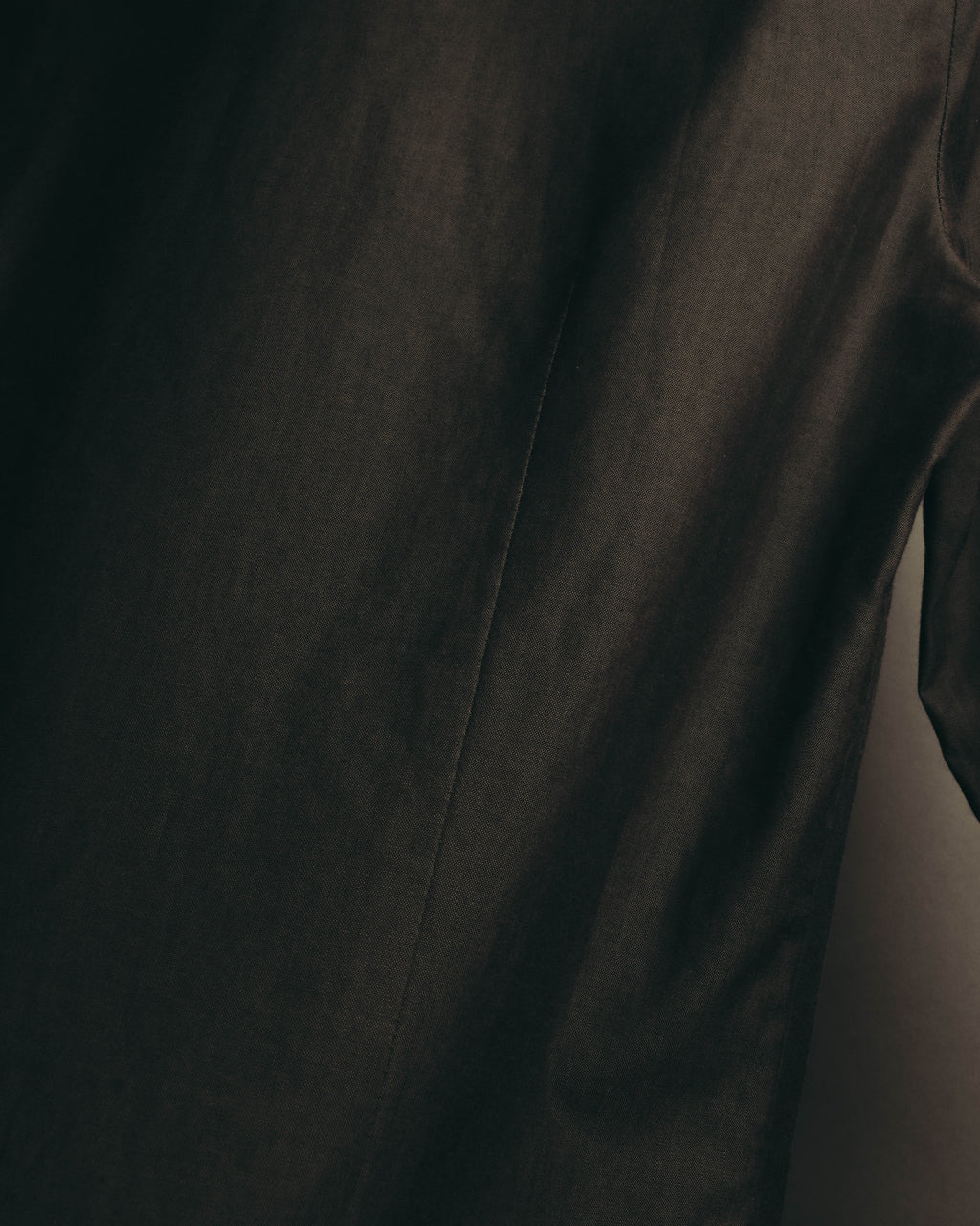 "CELINE" 90's-00's Sharp collared cotton button-up shirt