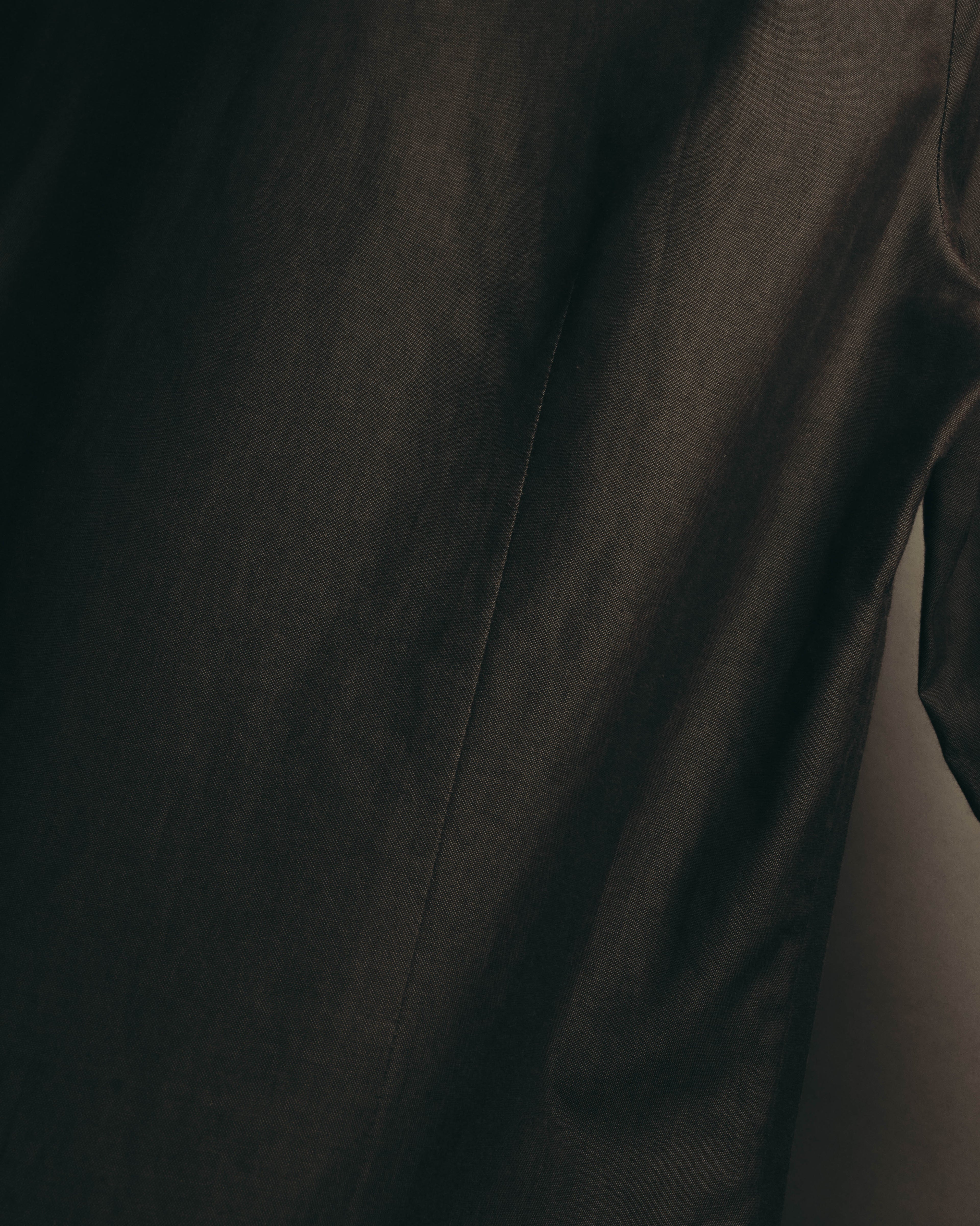 "CELINE" 90's-00's Sharp collared cotton button-up shirt