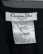 "Christian Dior Boutique Paris" Beautiful waistline wide silhouette Slacks