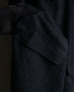 "GUCCI" 70's velvet collar design long coat