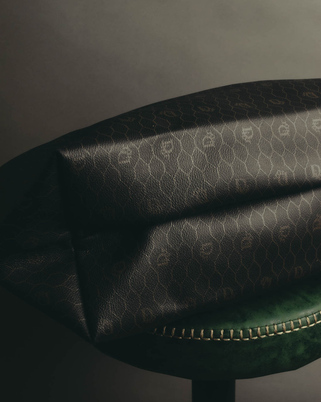 "Christian Dior" 70's-80's Honeycomb travel bag