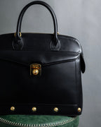 "Salvatore Ferragamo" 90's Animal motif studs design leather bag