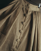 "DESTREE" 2020's Striped linen blend maxi skirt