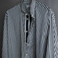 "GIVENCHY" Asymmetrical stripe pattern different thicknesses shirt