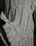 "ERMANNO SCERVINO" Three-dimensional knit long cardigan