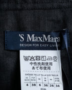 "S Max Mara" Tiered frill design belted dress