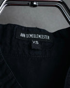 "ANN DEMEULEMEESTER" 01’s-05’s Poetically cut band collar cotton shirt