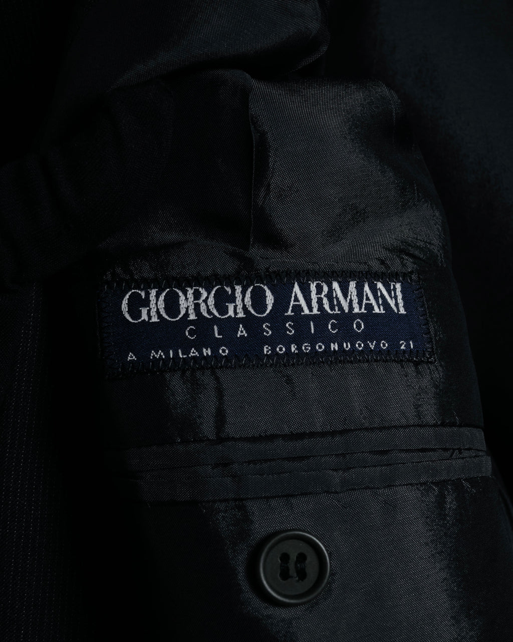 "GIORGIO ARMANI" 90’s draped double breasted suit set-up