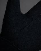 "Christian Dior" Wool and suede cuff gloves