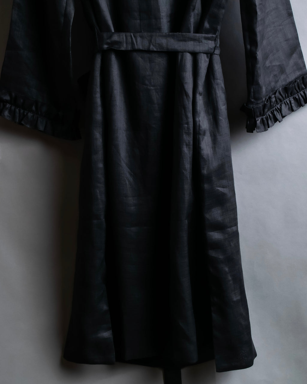 "S Max Mara" Tiered frill design belted dress