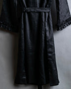 "S Max Mara" Tiered frill design belted dress