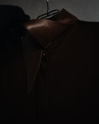 –SPECIAL– "HERMES"
00’s Transformable leather-trim viscose shirt