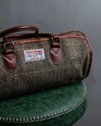 "Harris Tweed" Herringbone wave boston bag