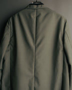 "PRADA" 2012AW Wool-mohair tailored jacket with contrast collar detail