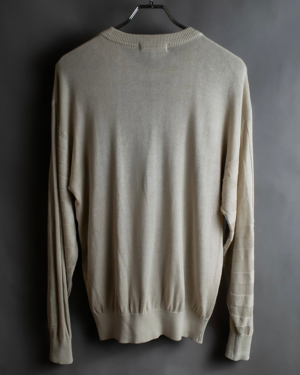 "BALENCIAGA" Diamond pattern argyle twill crew neck knit