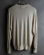 "BALENCIAGA" Diamond pattern argyle twill crew neck knit