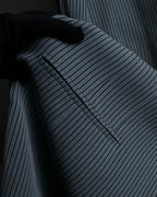 "Christian Dior" Pinstripe collarless jacket