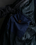 "DIESEL" Oversized stand collar lamb leather jacket