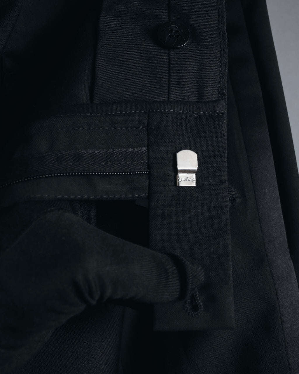 "Dior Homme" Chris Van Assche design satin lapel tuxedo set up