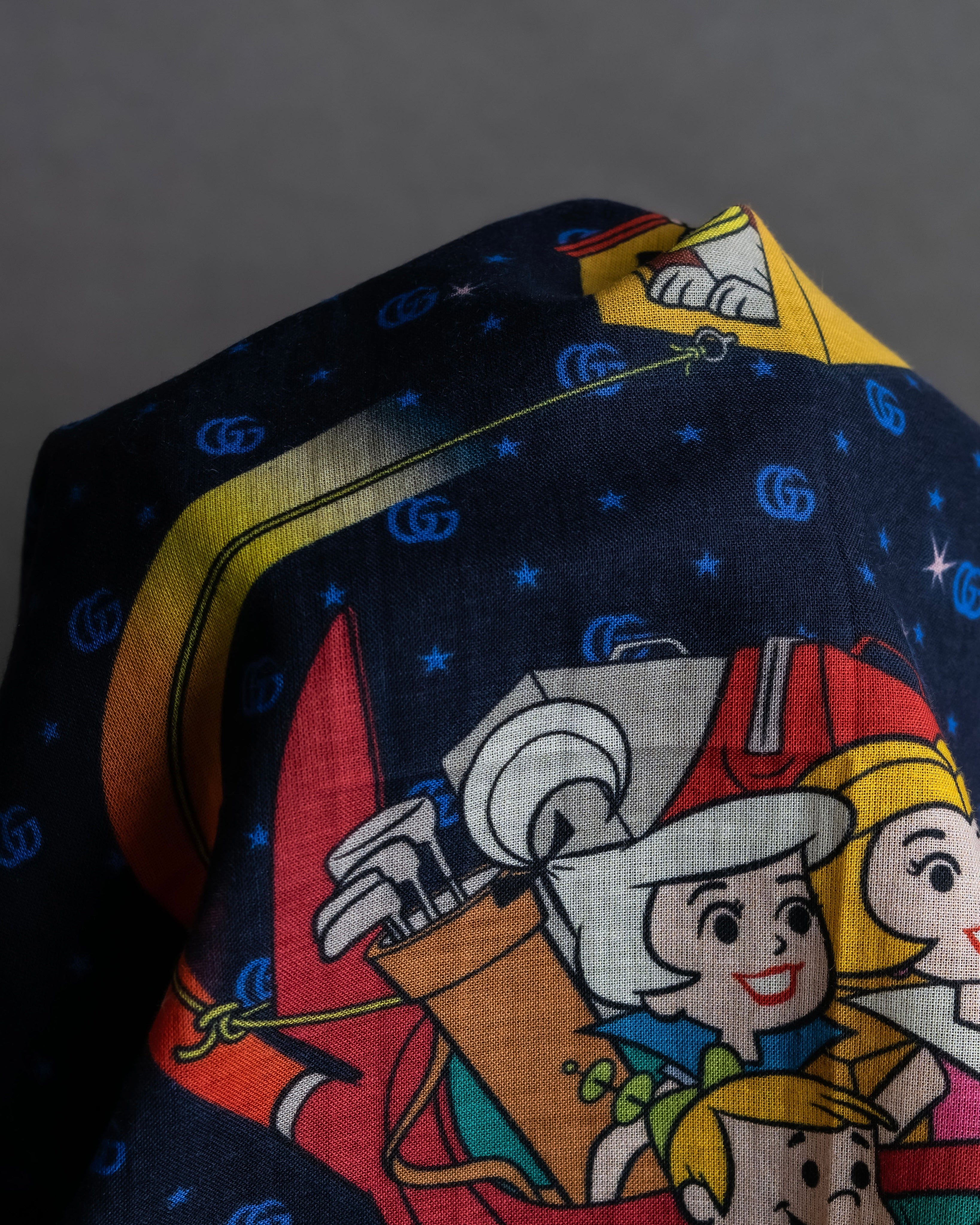 "GUCCI" Michele period Jetson collaboration silk scarf