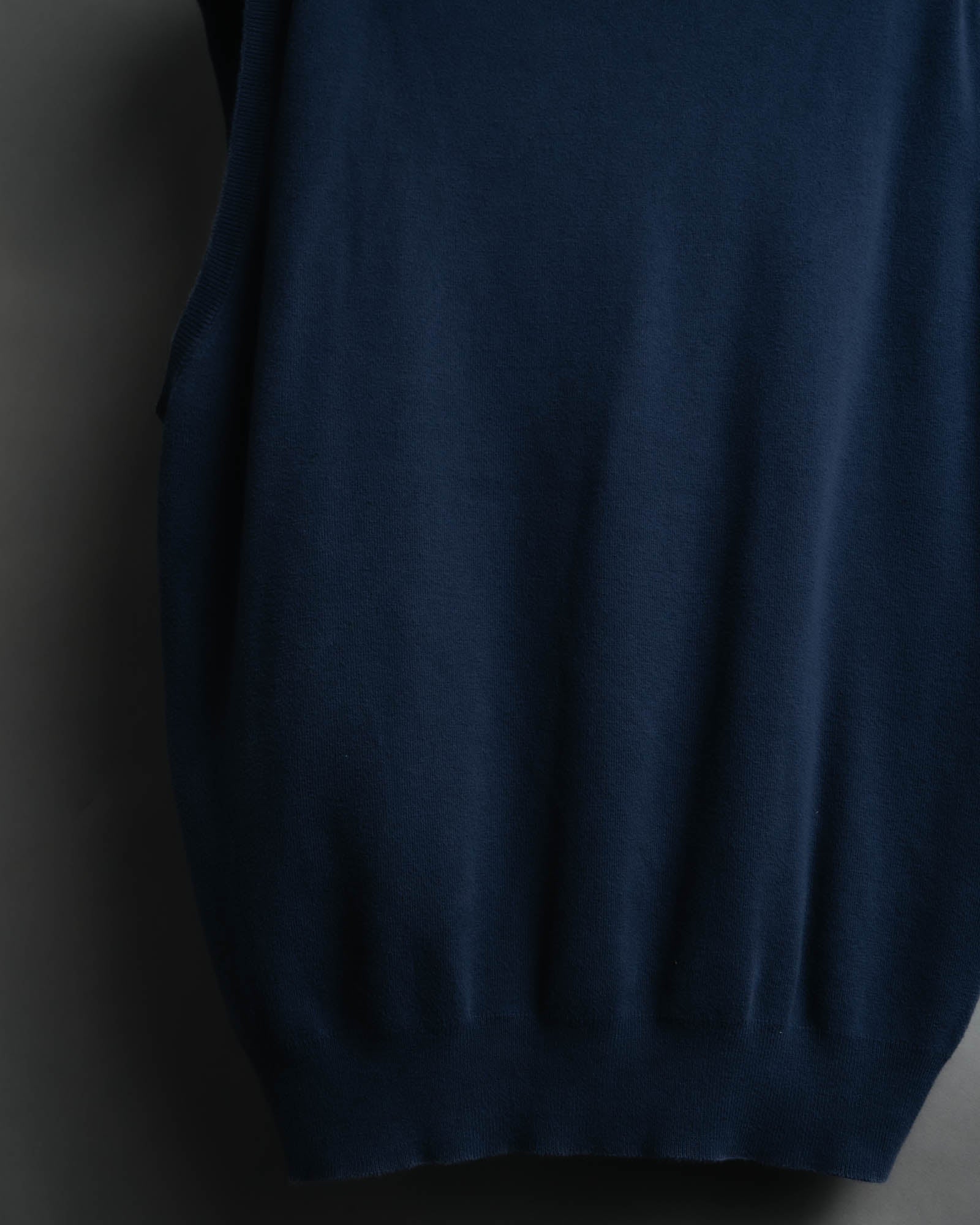 -MOOD MILLÉSIMES- Polo by Ralph Lauren” 90’s-00’s deep navy pima cotton knit vest