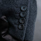 "GIANERANCO FERRE" Angora wool blend long chester coat