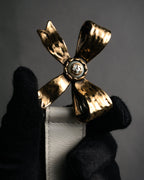 –SPECIAL– “GUCCI” Michele period Ribbon pearl embellished leather belt