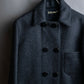 "BALENCIAGA" Double breasted Short length wool soutien collar jacket