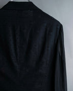 “Y’s COMPOSITION: SEE ATTACHED LABEL” Layered design multi buttons tail coat