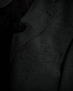 "HUGO BOSS" Fine-gauge wool khaki gray set up