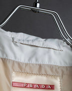 "PRADA SPORT" Double zipper hooded jacket