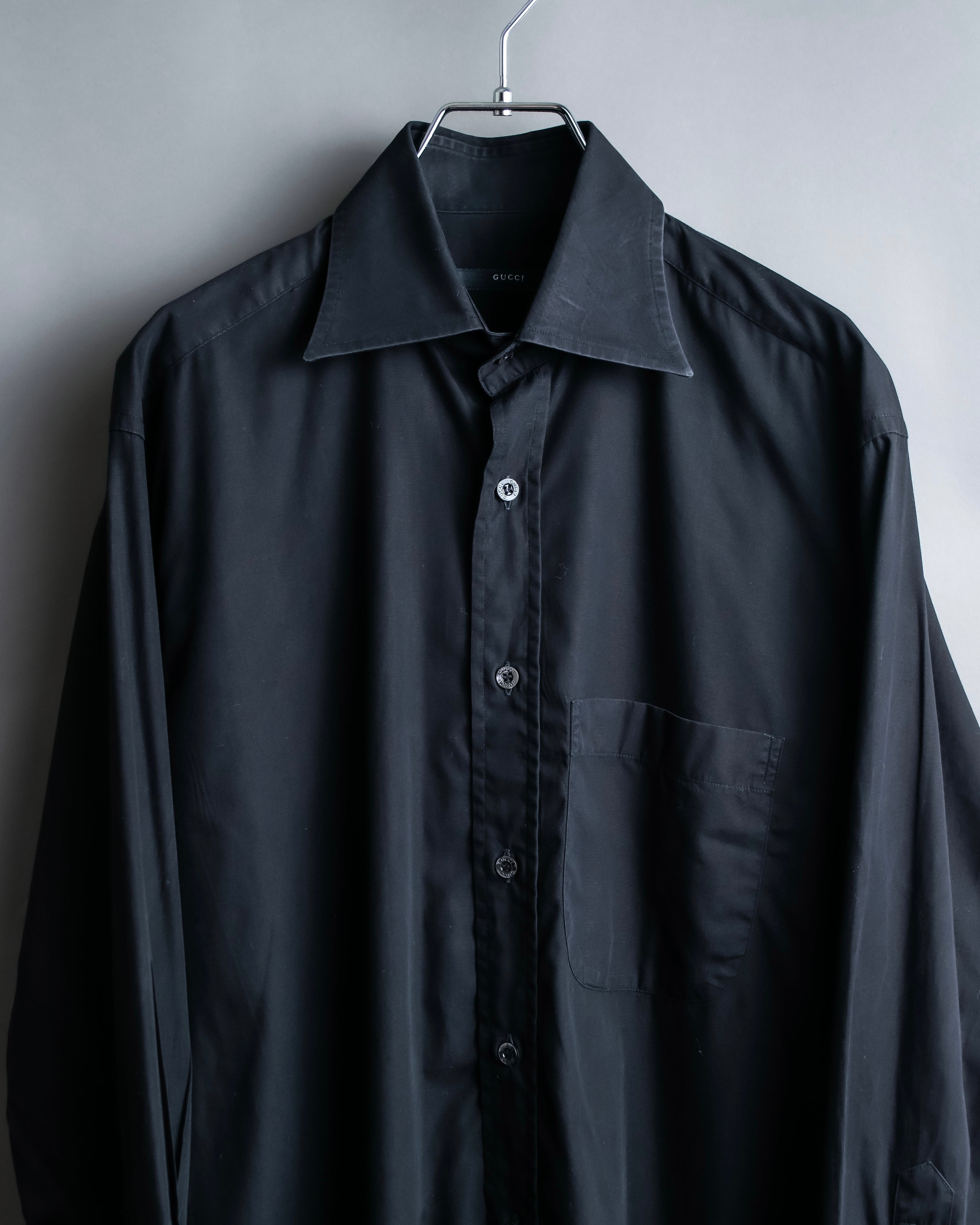 "GUCCI" Horizontal collar oversized shirt