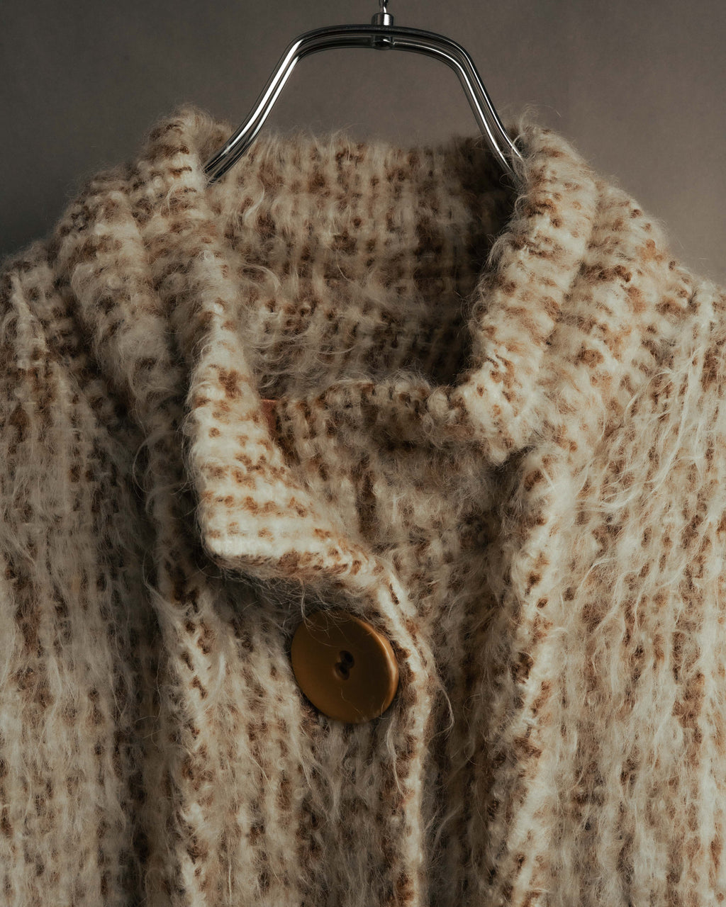 “Vintage” 80’s Shaggy textured long knit coat