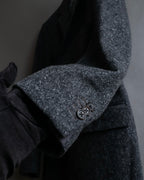 "THOM BROWNE" 3-button napped tweed tailored jacket