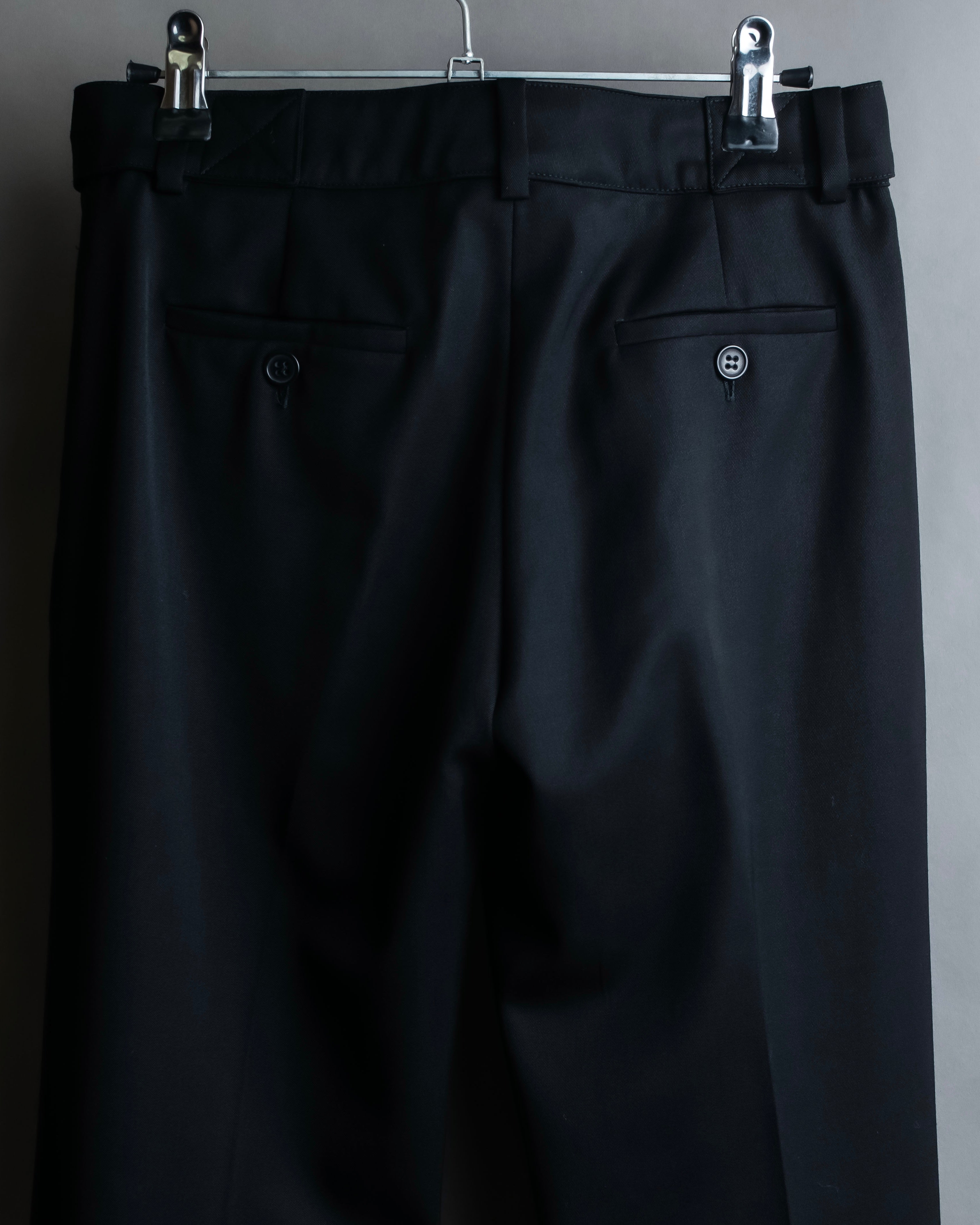 "Chloe" Oversized wool matte black set up