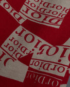 "Christian Dior" Logo pattern twill muffler